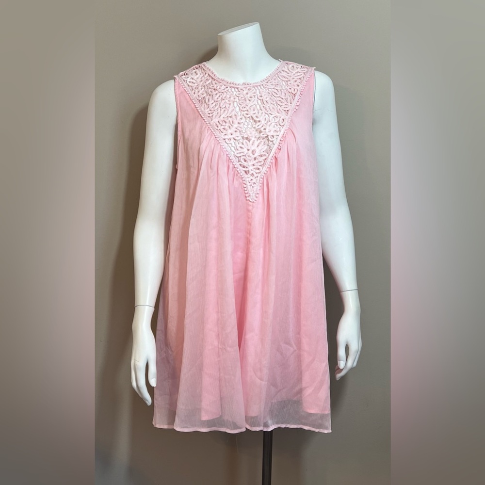 NWOT Petal Dew Salmon Pink Mini Dress